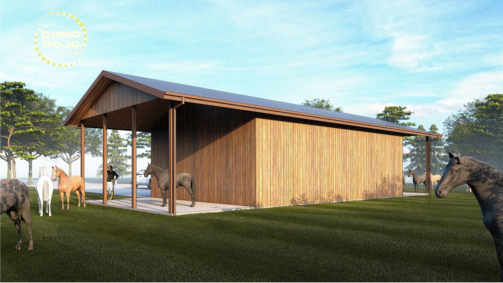 Wooden Warehouse Agricultural Building Plans – PDF Downloadable Blueprint