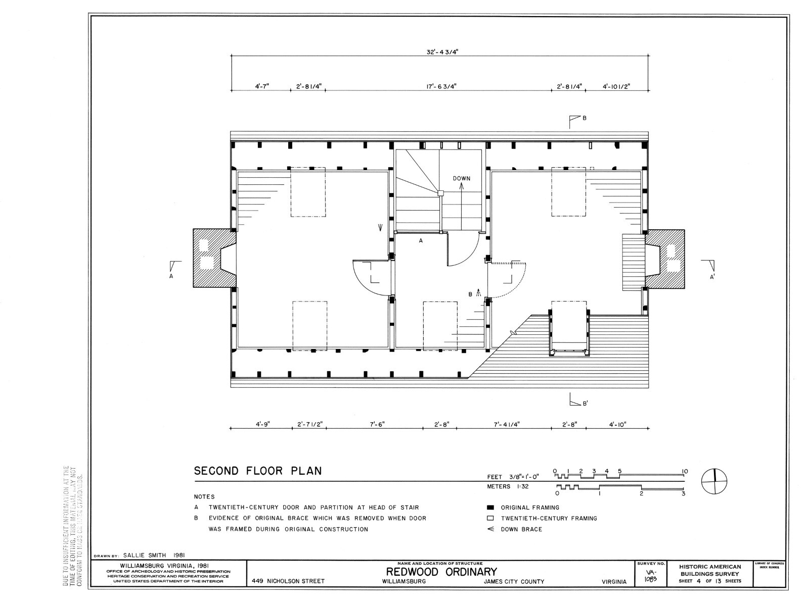 Colonial Williamsburg Timber Framed Cottage – Printed Architectural Plans