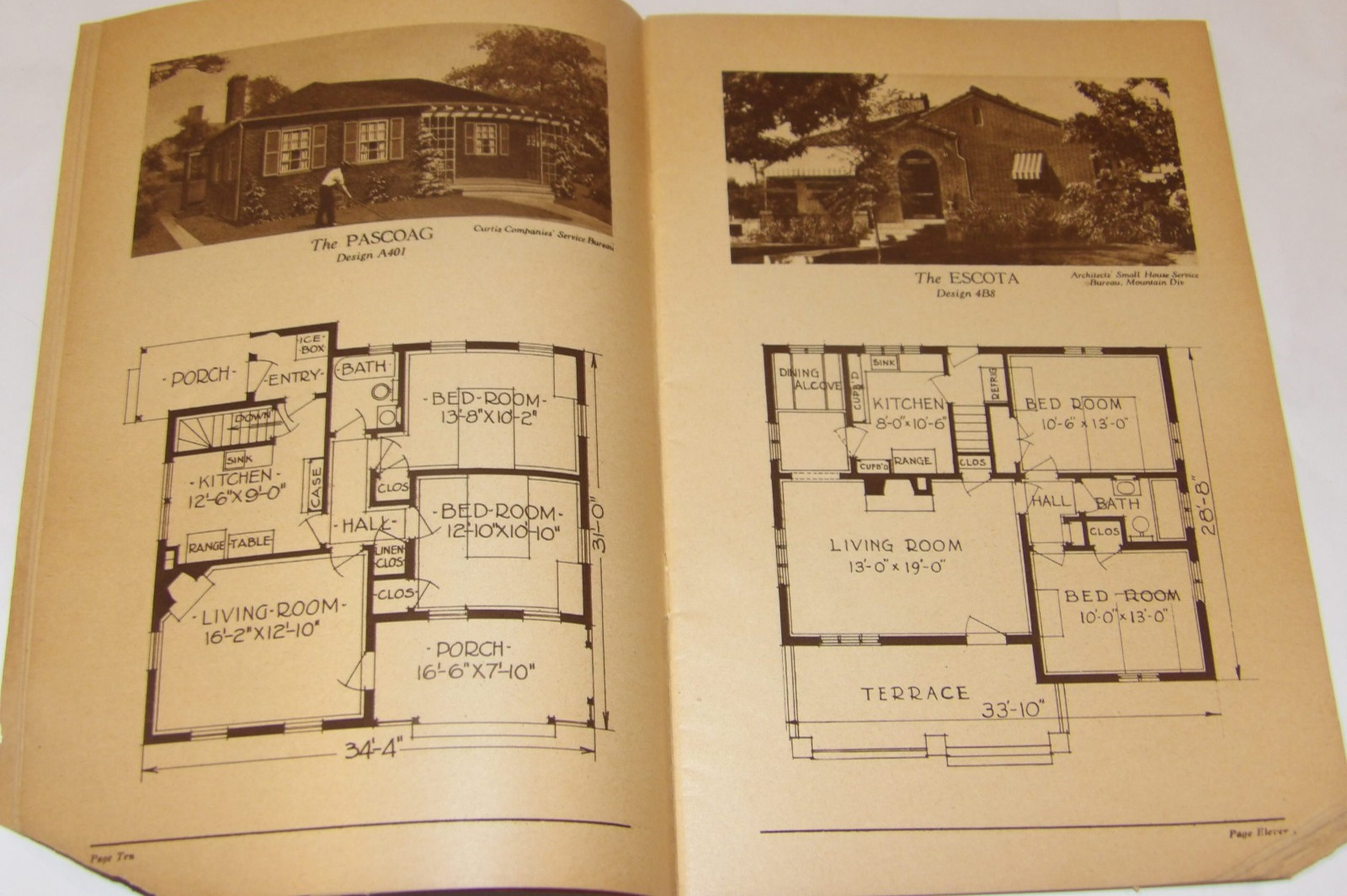 VTG 1924 ’62 BRICK HOMES YOU CAN AFFORD’ CATALOG OF HOUSE PLANS! PHOTOS/LAYOUTS!