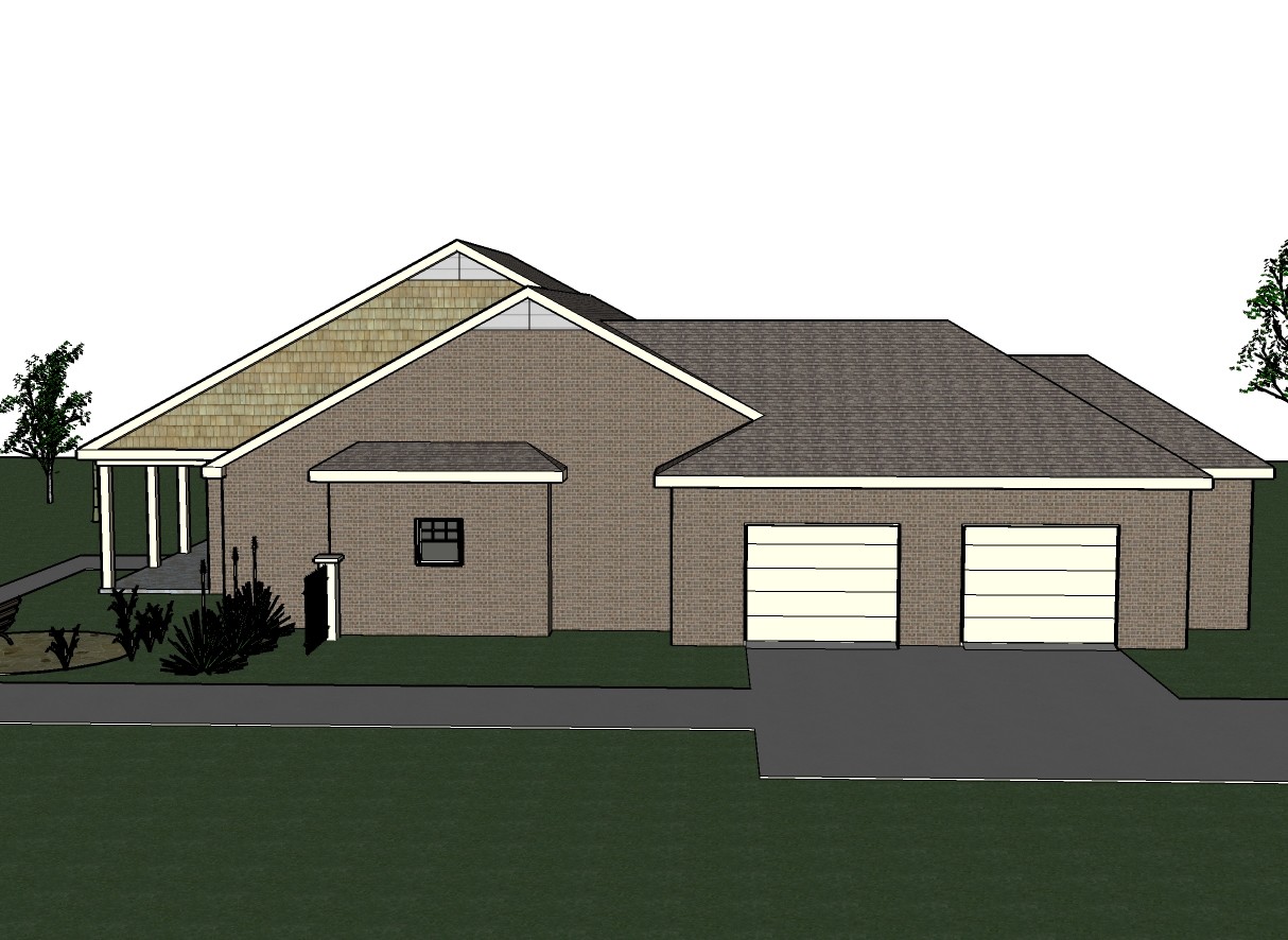 Abbigale 2161G 5 ALL BRICK home, house plan 4 beds, 2.5 baths PDF