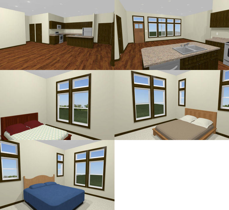 46×30 House — 3 Bedroom 2 Bath — PDF Floor Plan — 1,338 sq ft — Model 2C