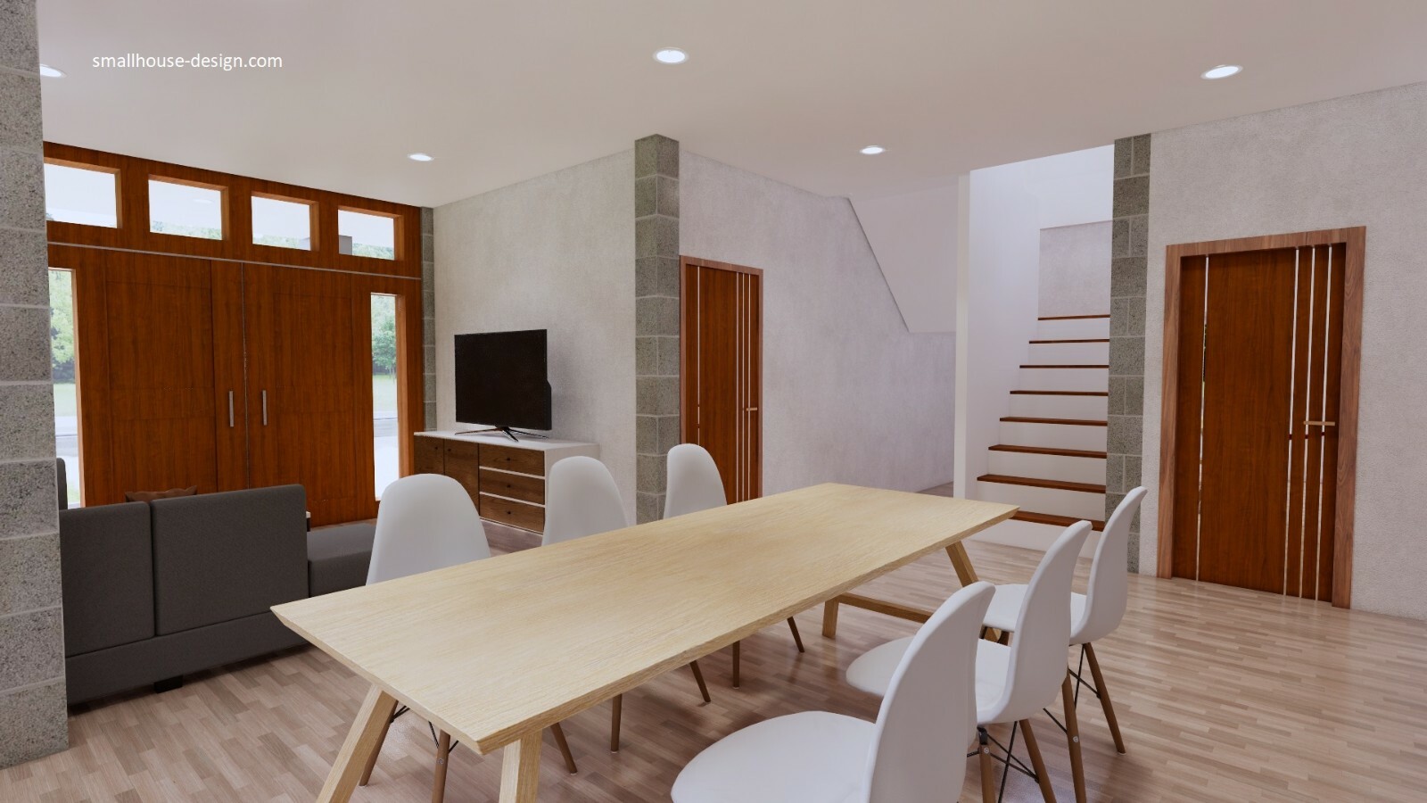 27×40 Feet Small House Design 8×10 Meter 4 Beds 3 Baths Hip Roof (A4 Hard Copy)