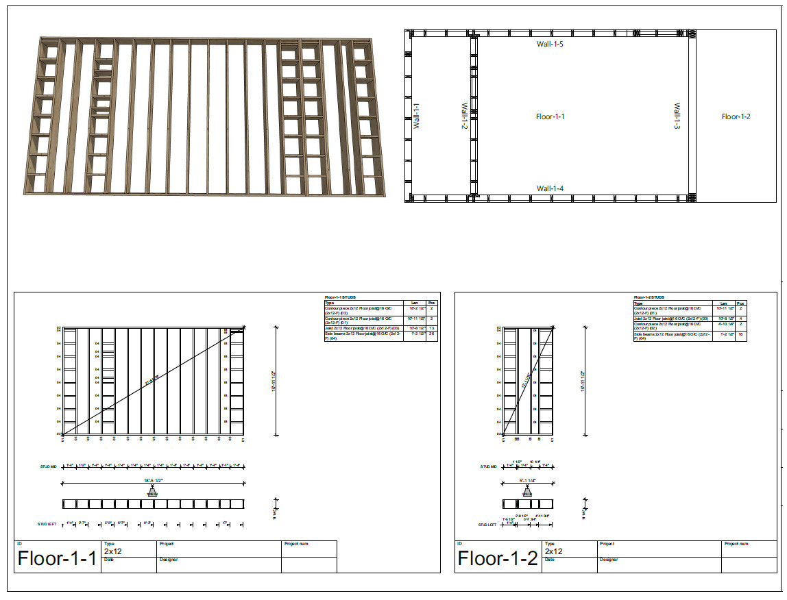 3 Bed, 2 Bath Architectural Build Plans PDF Download