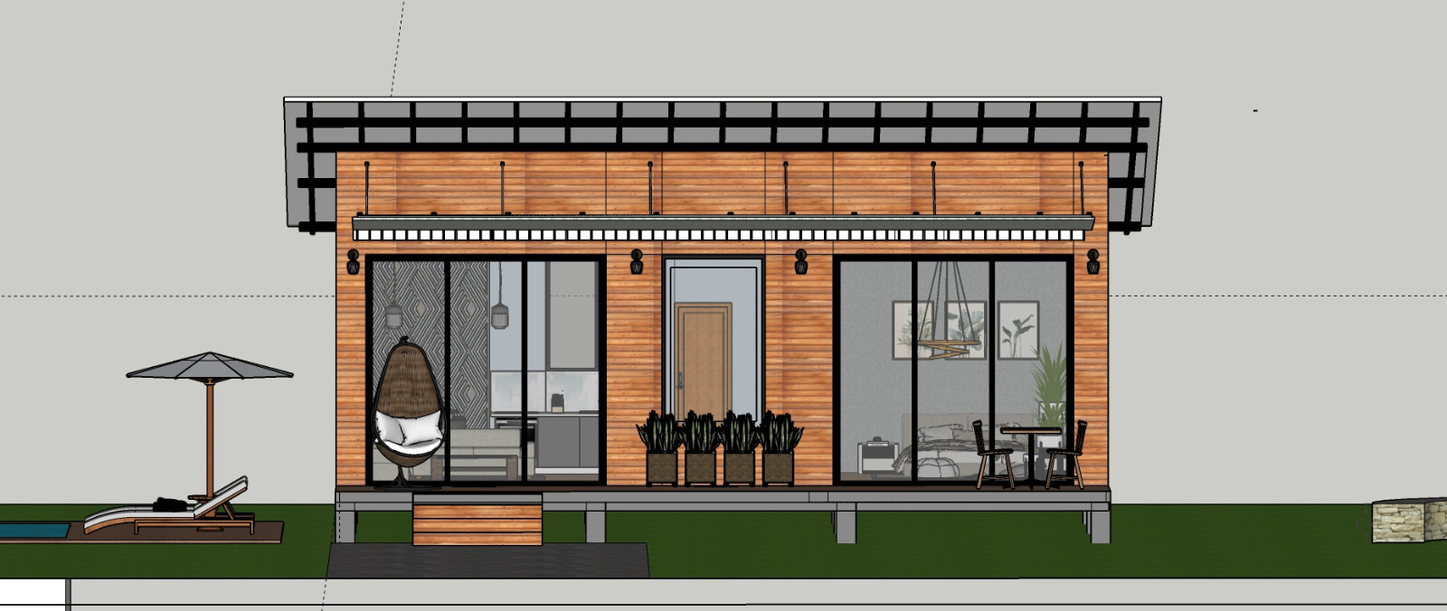 20′ x 30′ Custom Tiny home House Plan with 3D images