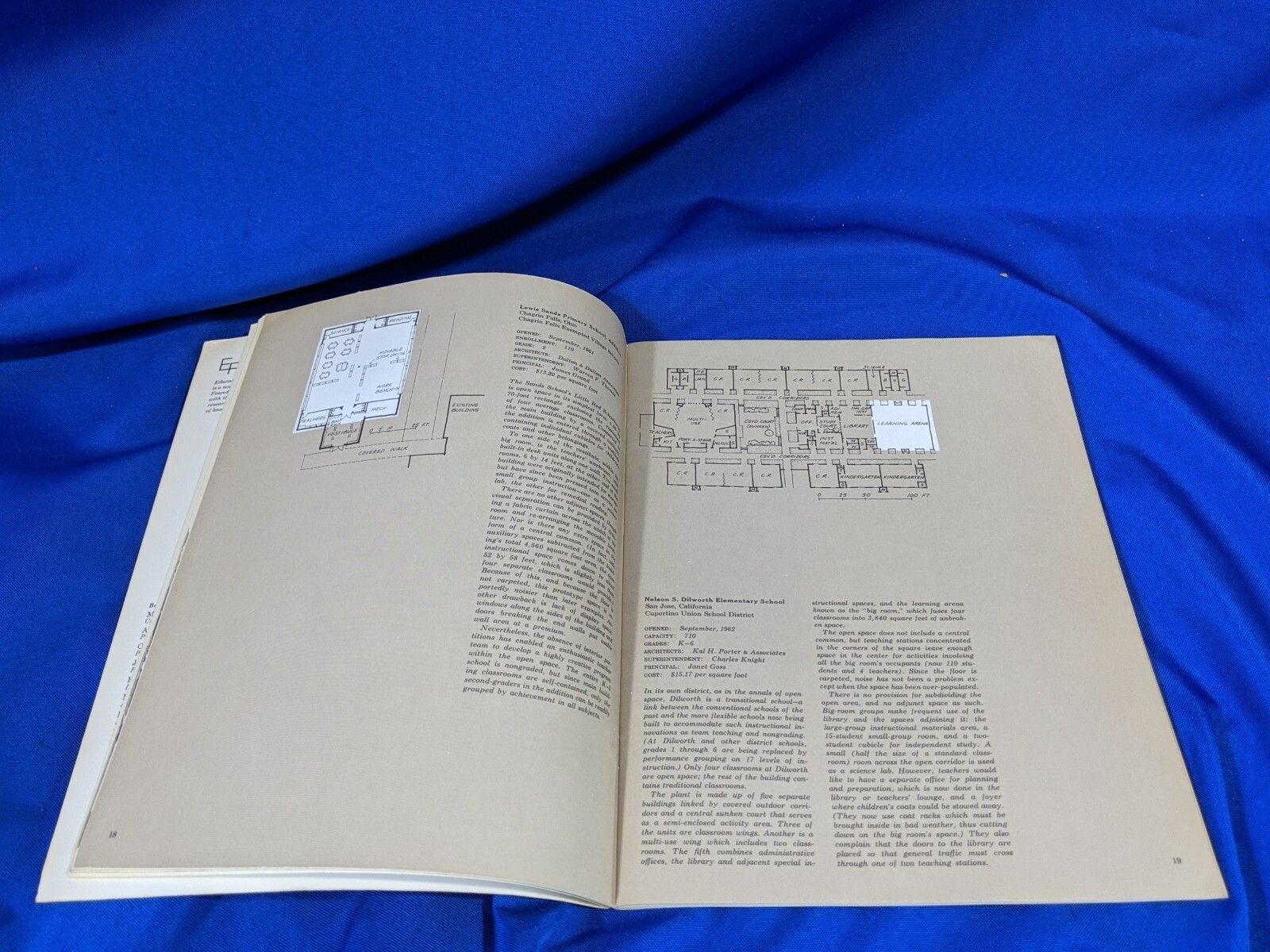 1966 RARE Mid Century Modern Architecture Booklet Plans Schools Without Walls
