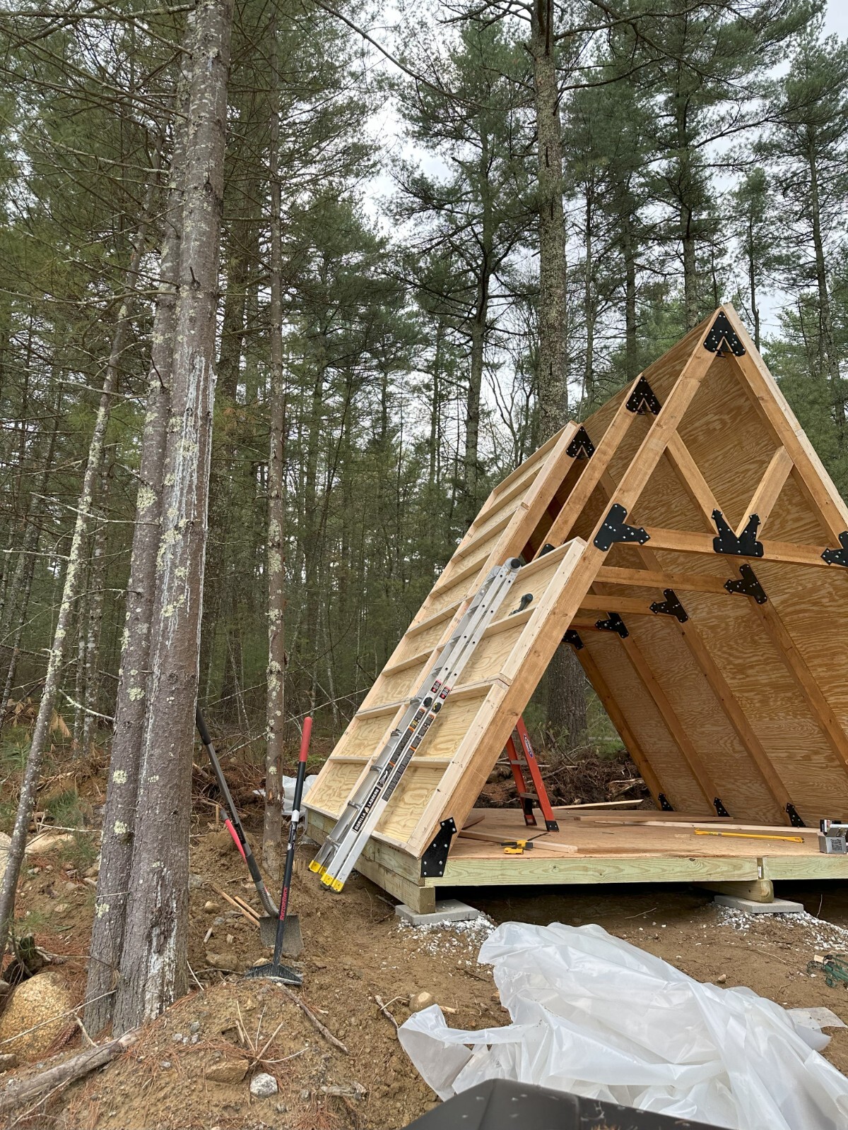A Frame Plans for a Cabin, Tiny Home, Airbnb, Guest House, He Shed, She Shed
