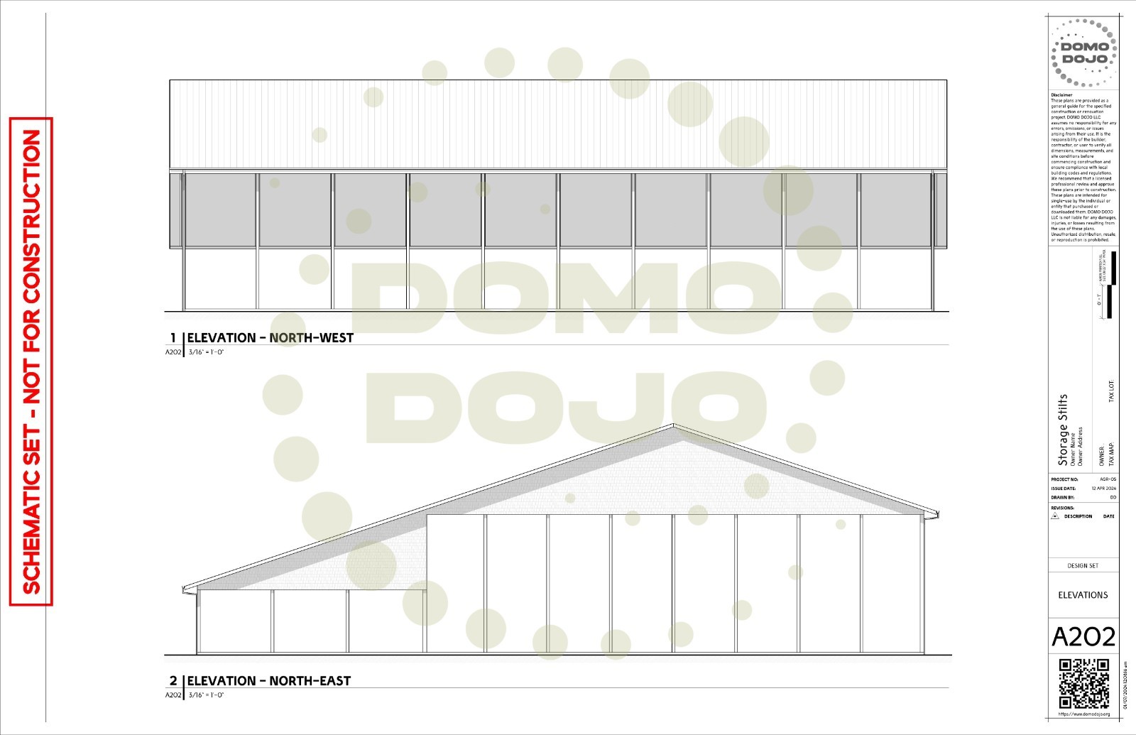Storage Stilts Agricultural Building Plans – PDF Downloadable Blueprint