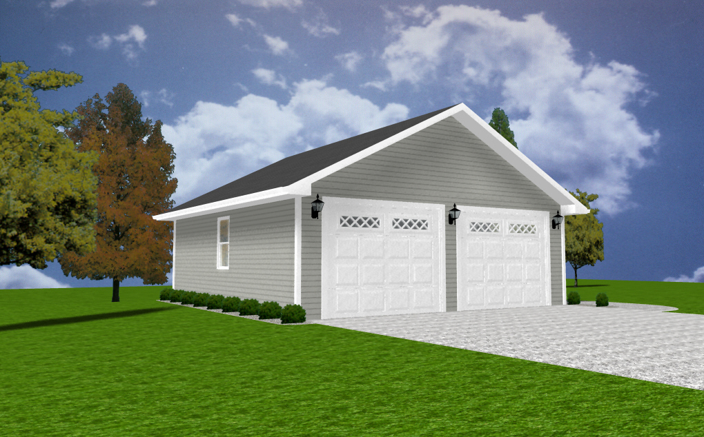 20×24, 24×24, 36×24, 30×30, 32X32 OR ANY OTHER SIZE GARAGE PLANS – PDF ONLY