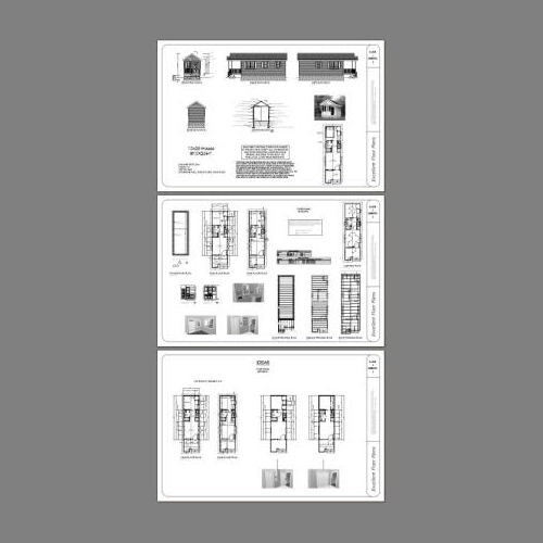 10×28 Tiny House — 280 sq ft — PDF Floor Plan — Model 1