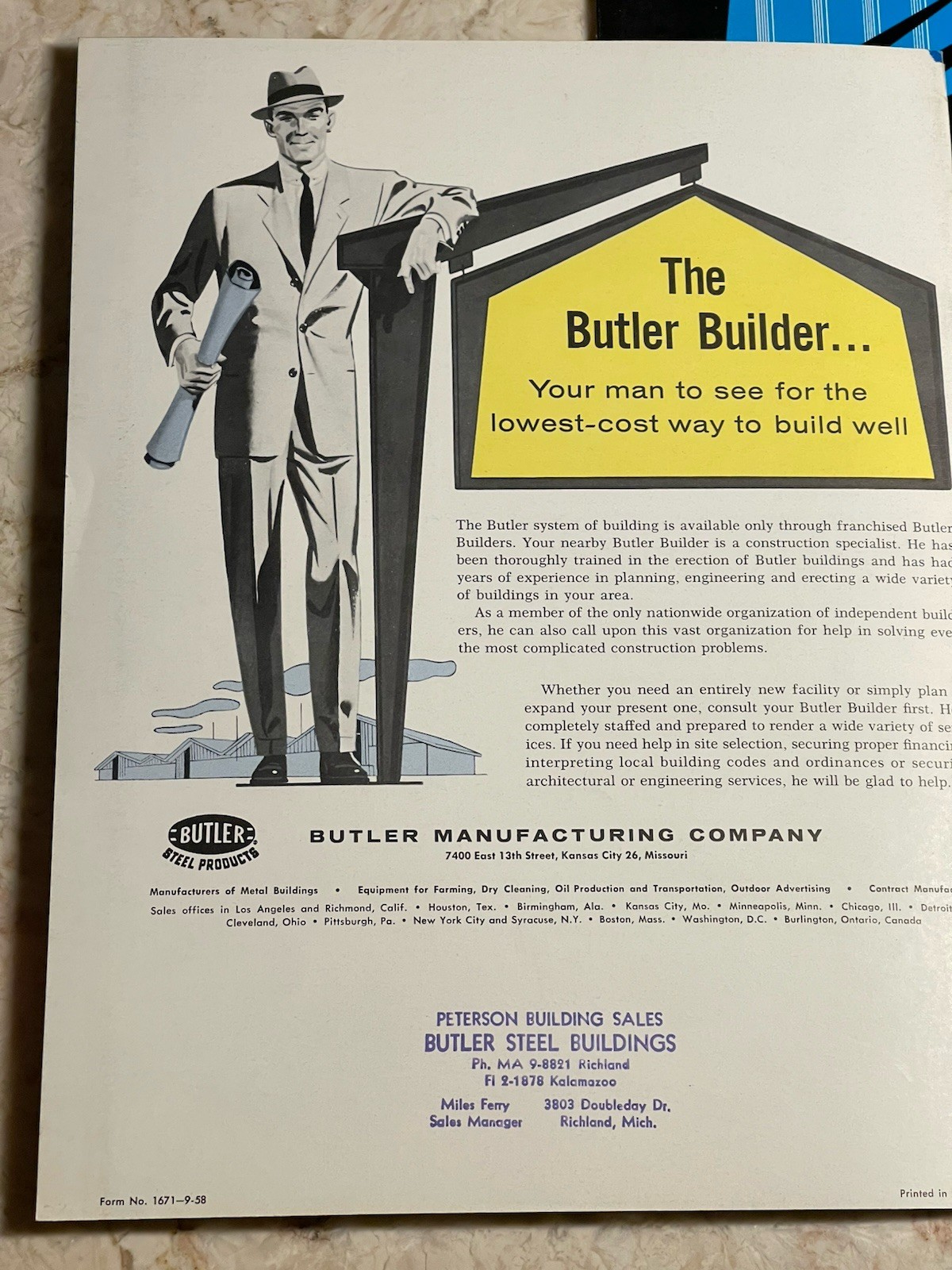 1959 Butler Rigid Frame Buildings Plans Construction Kansas City MO MCM Design