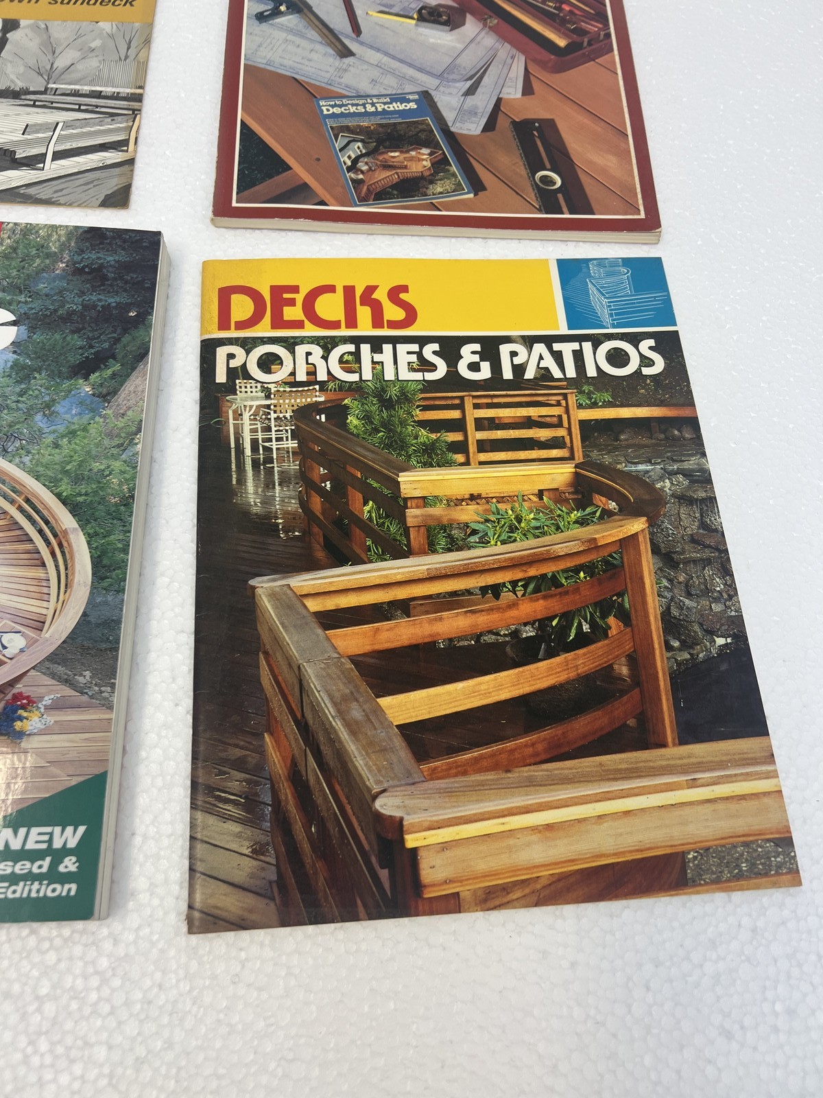 Deck Building Plans Guides Lot DIY Home Improvement Porches Patios Ortho Books