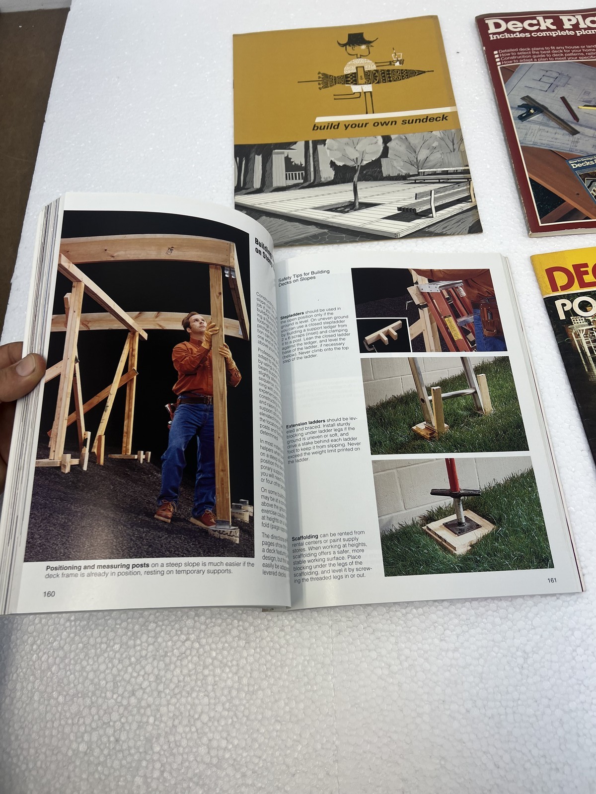 Deck Building Plans Guides Lot DIY Home Improvement Porches Patios Ortho Books