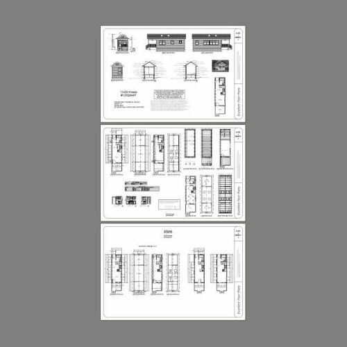 10×28 Tiny House — 476 sq ft — PDF Floor Plan — Model 4F