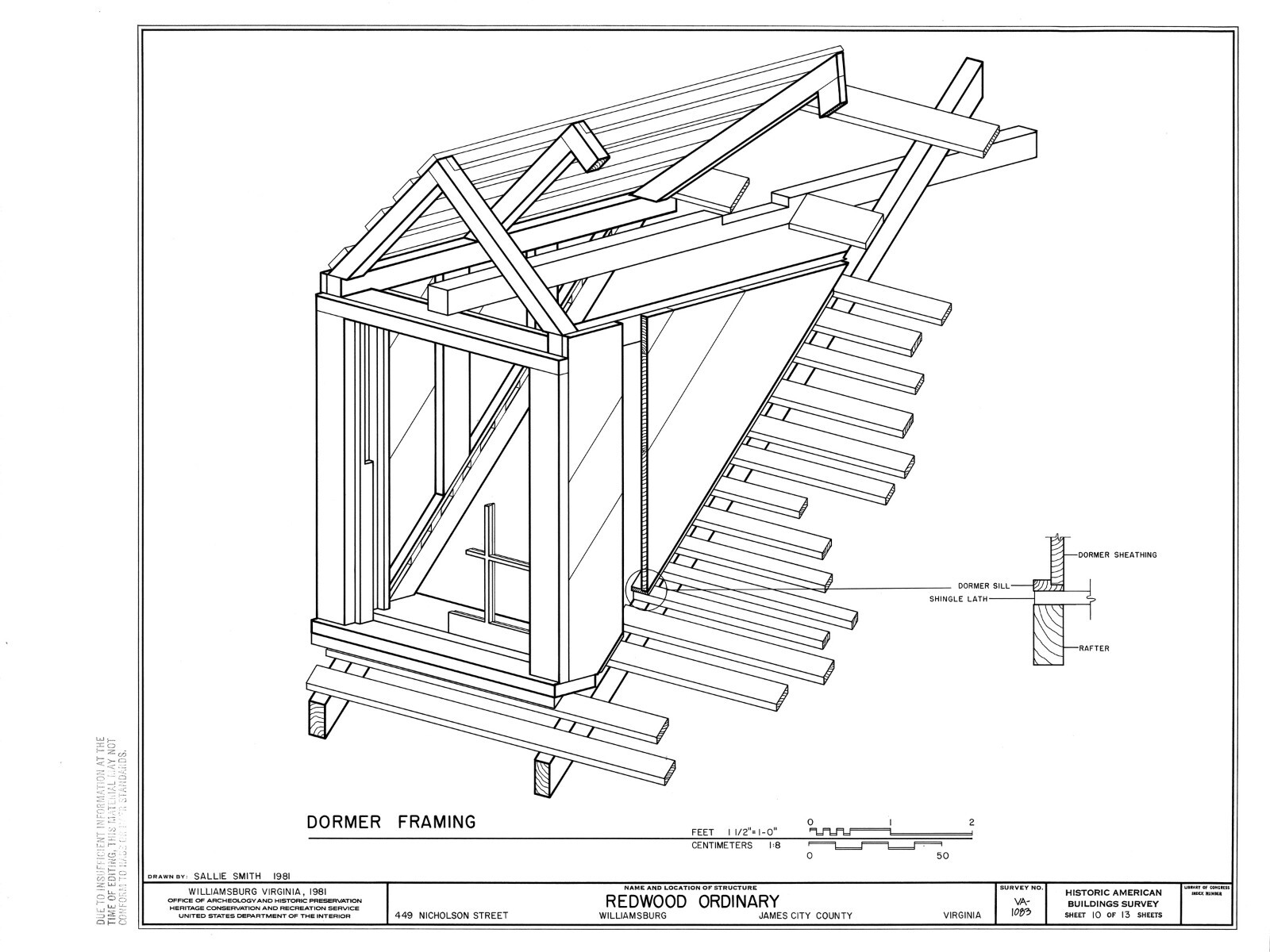 Colonial Williamsburg Timber Framed Cottage – Printed Architectural Plans