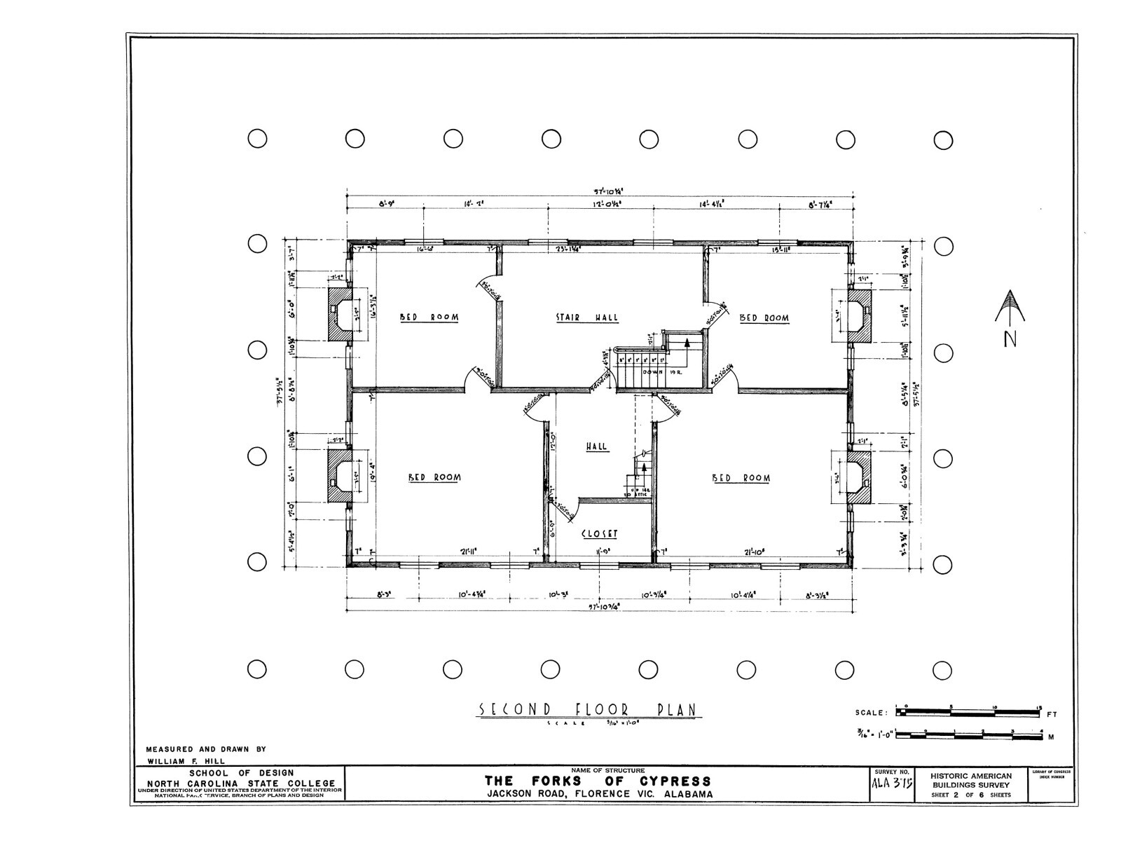 Architectural Home Plans, Historic Forks of Cypress Antebellum Mansion