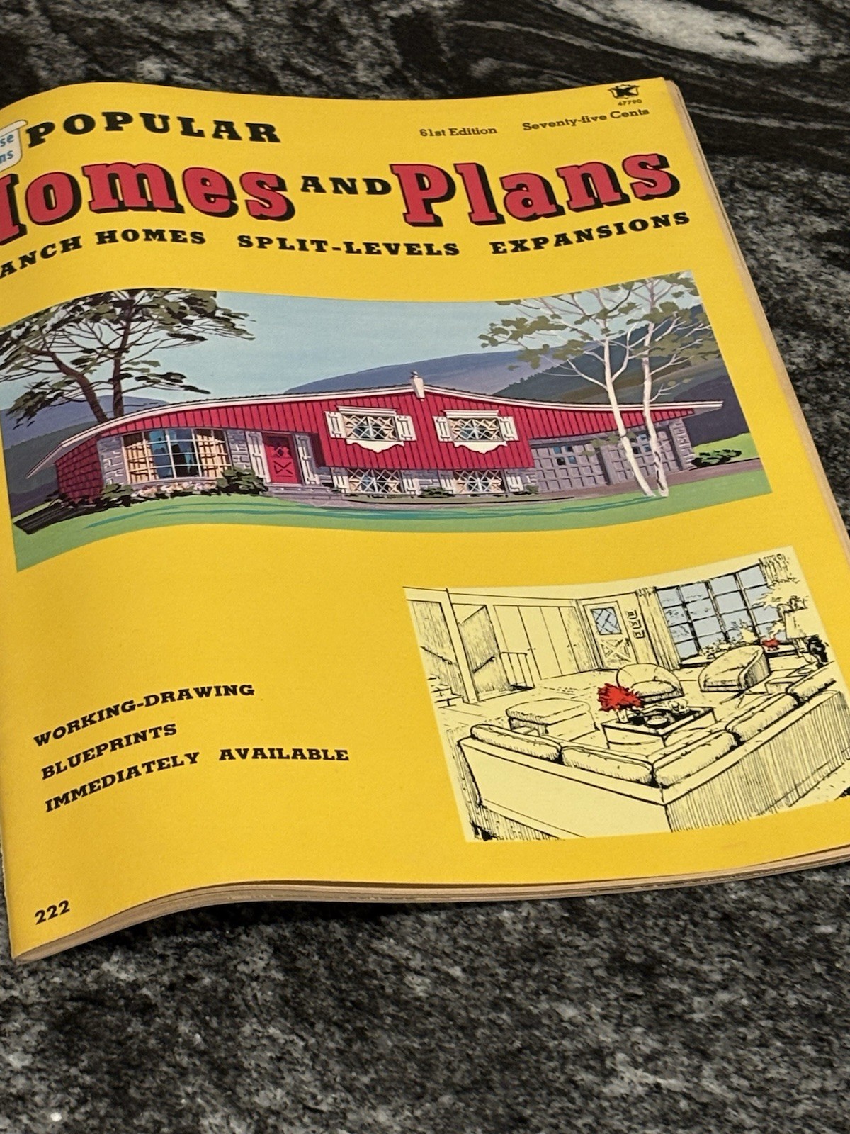 Vtg 1976 Illustrated Popular Homes & Plans 61st Edition Blueprints Magazine MCM
