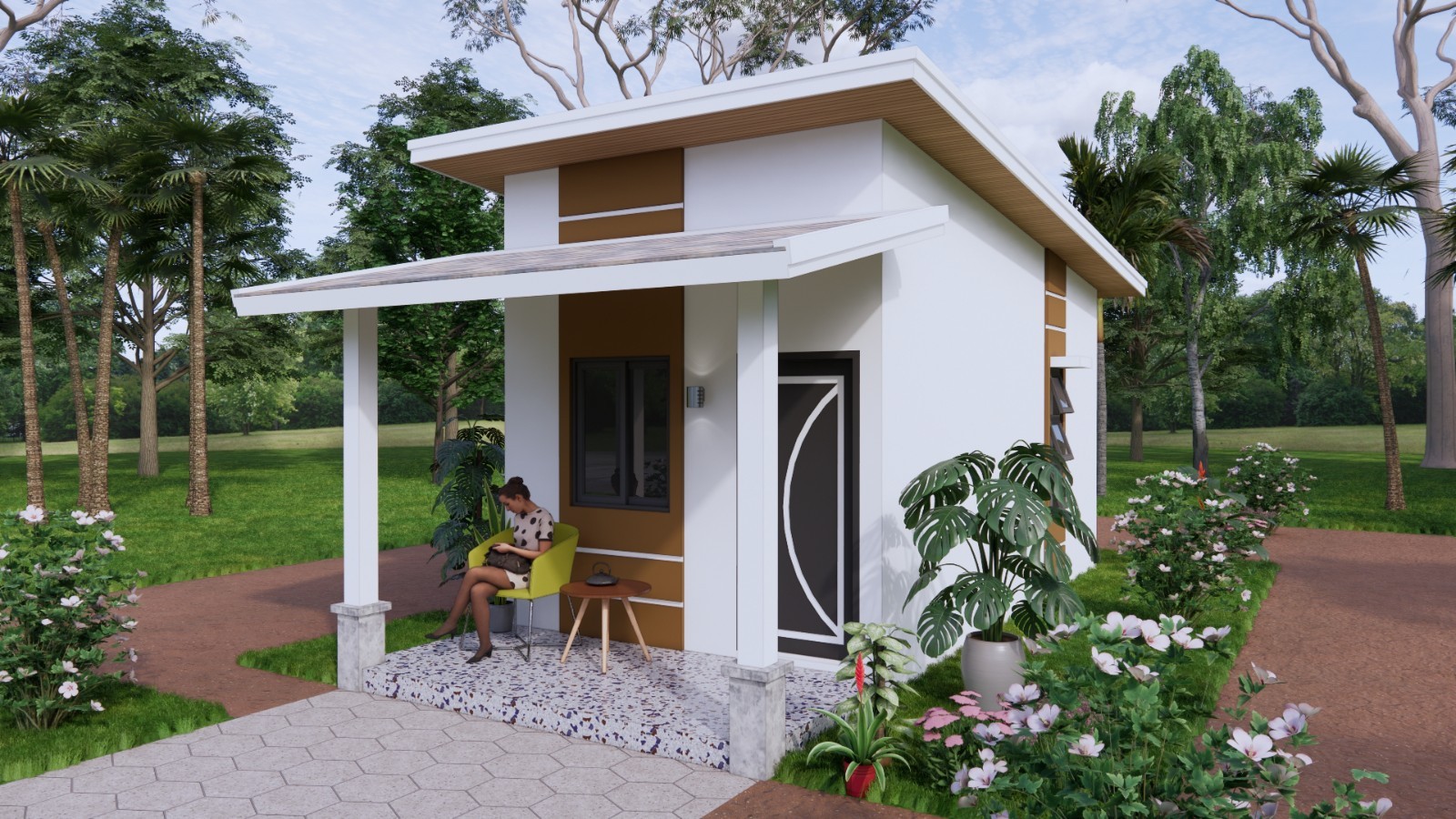 10×20 Ft Small House Plan | 1 Bed 1 Bath | 3x6m PDF + A4 Hard Copy and Cad files