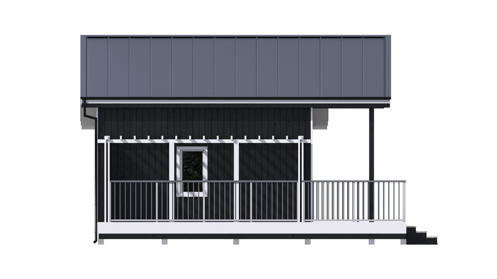 Cozy Charming Tiny House 2 Bed, 1 Bath Architectural Build Plans PDF Download