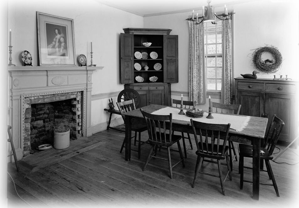 Traditional Dutch Colonial farmhouse, wide porch, printed architectural plans
