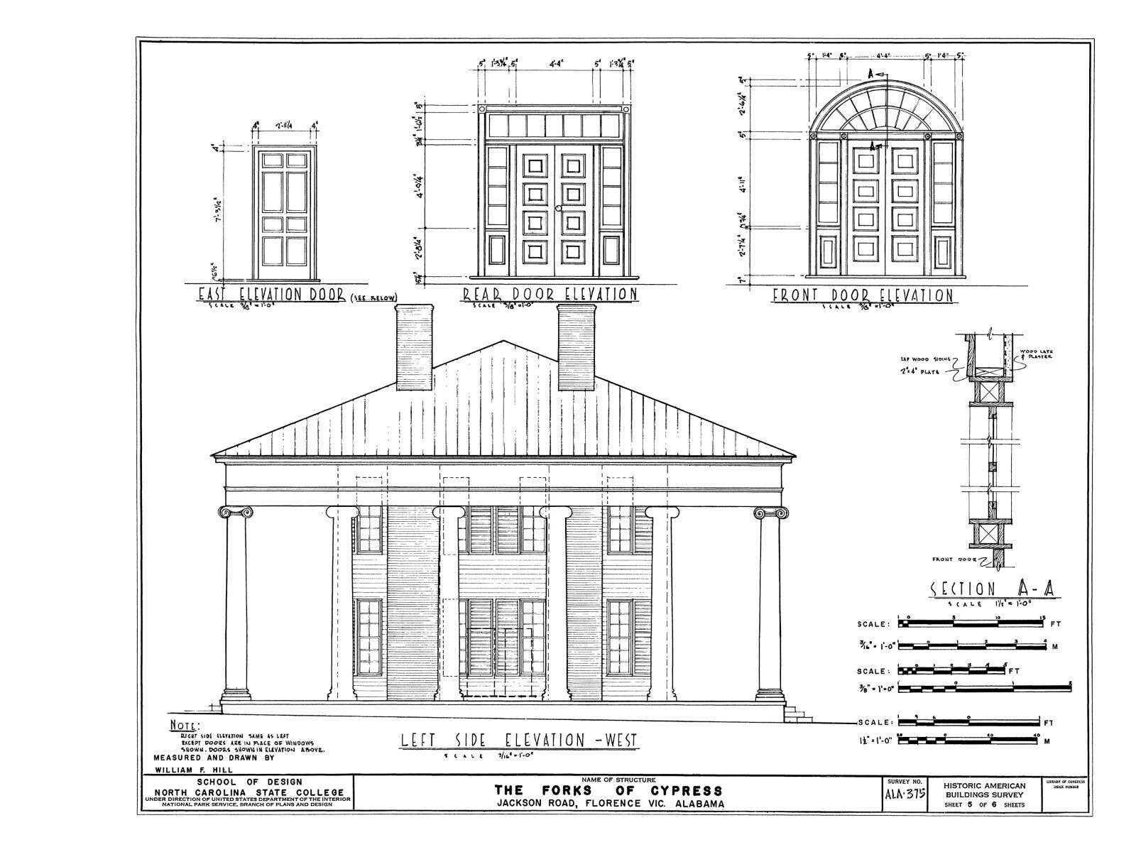 Architectural Home Plans, Historic Forks of Cypress Antebellum Mansion