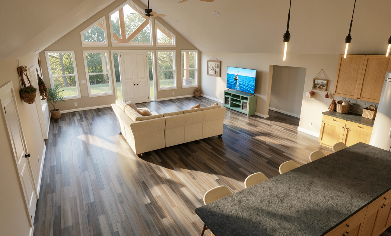 2,080 Sqft (Living) Modern Farm House with – 3 Bedrooms and 2 Baths with Garage