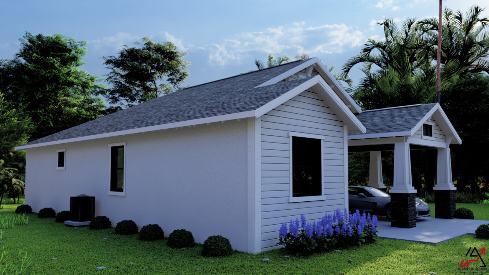 BLUEPRINTS TRADITIONAL HOUSE PLAN ARCHUP #122