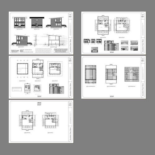 24×24 House — 1 Bedroom 1.5 Bath — PDF FloorPlan — 1,066 sqft — Model 10
