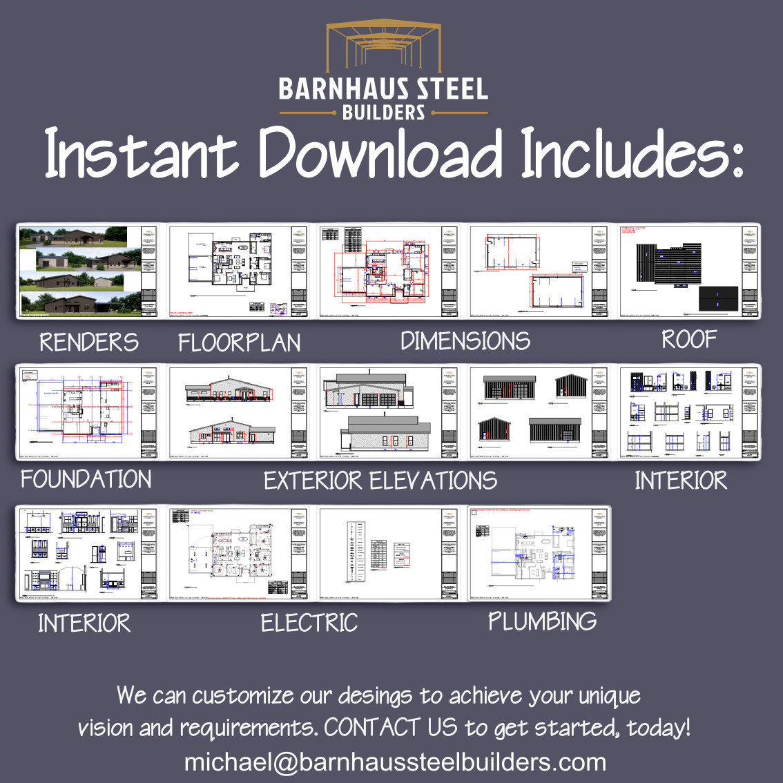 Mountain Breeze Barndominium – 4 Bedrooms / 3 Baths 2,784 SF Design Blueprints