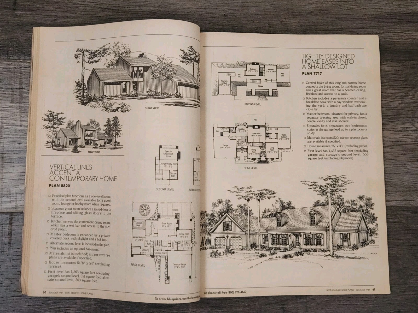 Lot Of 3 House Plan Magazines~Blueprints~Solar~Landscaping~Windows~Fireplaces~Fi