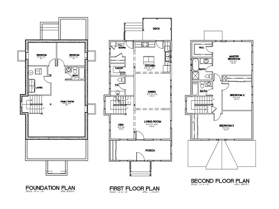 Custom Home House Building Plans 5 bedroom 2791 sq ft – Blueprints – PDF files