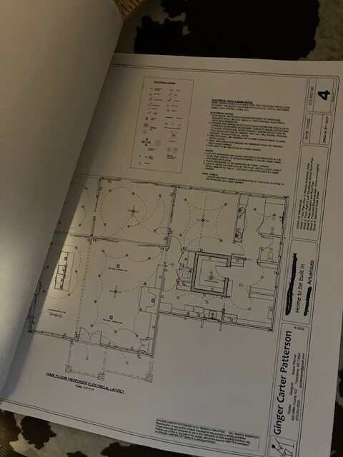 Complete Construction Plans PDF Small lot 55+ 3BR 2B 1820 + 2 car @ 1/4″ Scale
