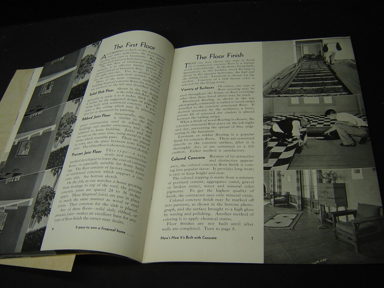 Here’s How Its Built Portland Cement Concrete Home Brochure 1934