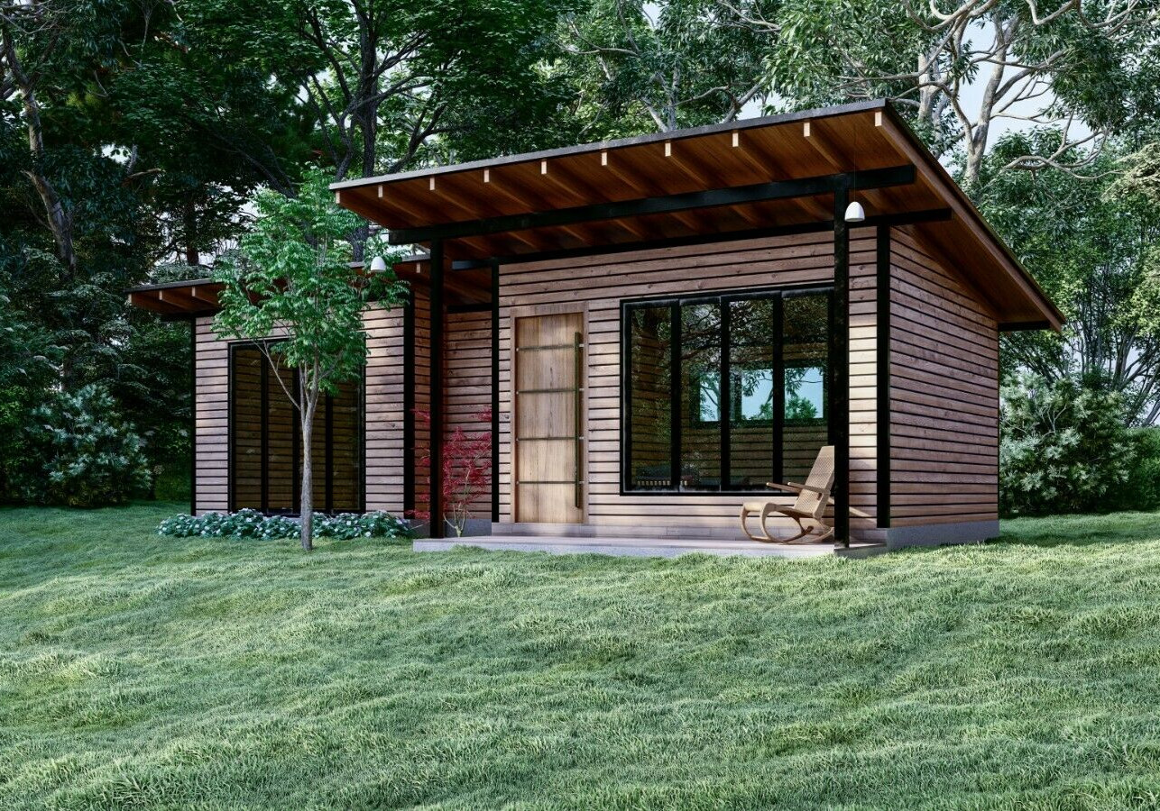 Modern Tiny House Plan 3D images And Print Ready PDF For Blueprint Plans