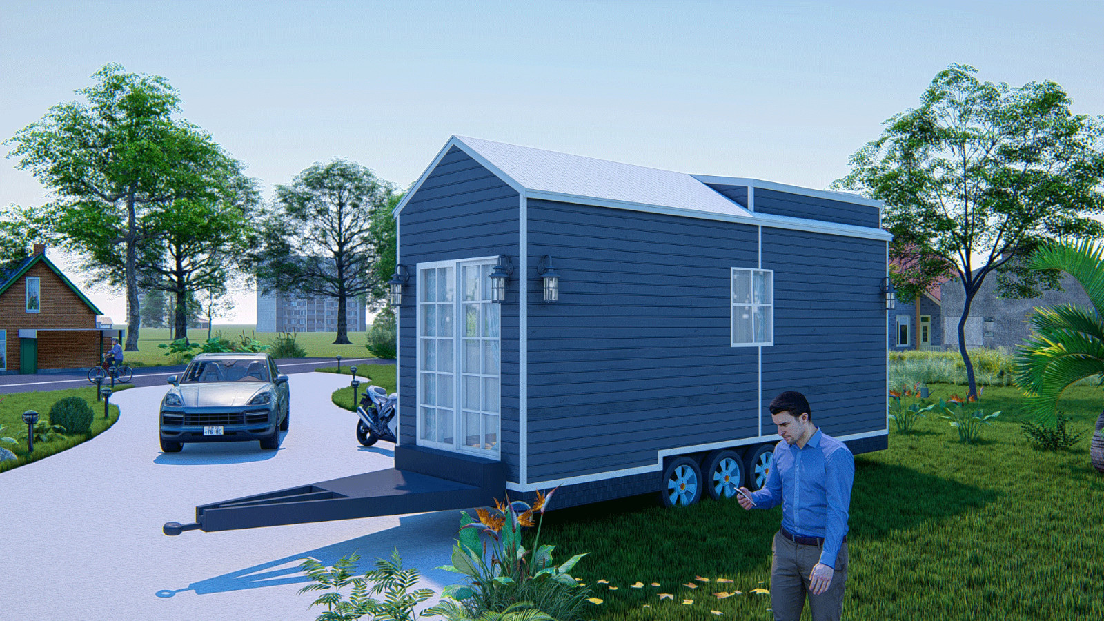 Tiny Mobile Home with Loft | 23.5’x8′ | 188 Sq Ft | Design Plans