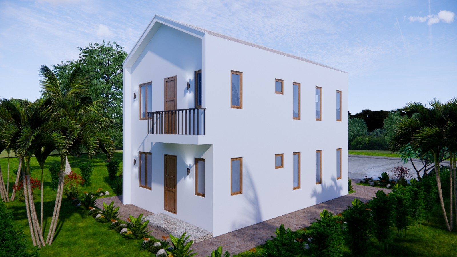 20×30 Duplex House 6×9 Meter 2 Beds 1 Bath Each Floor PDF Pan &(A4 Hard Copy)