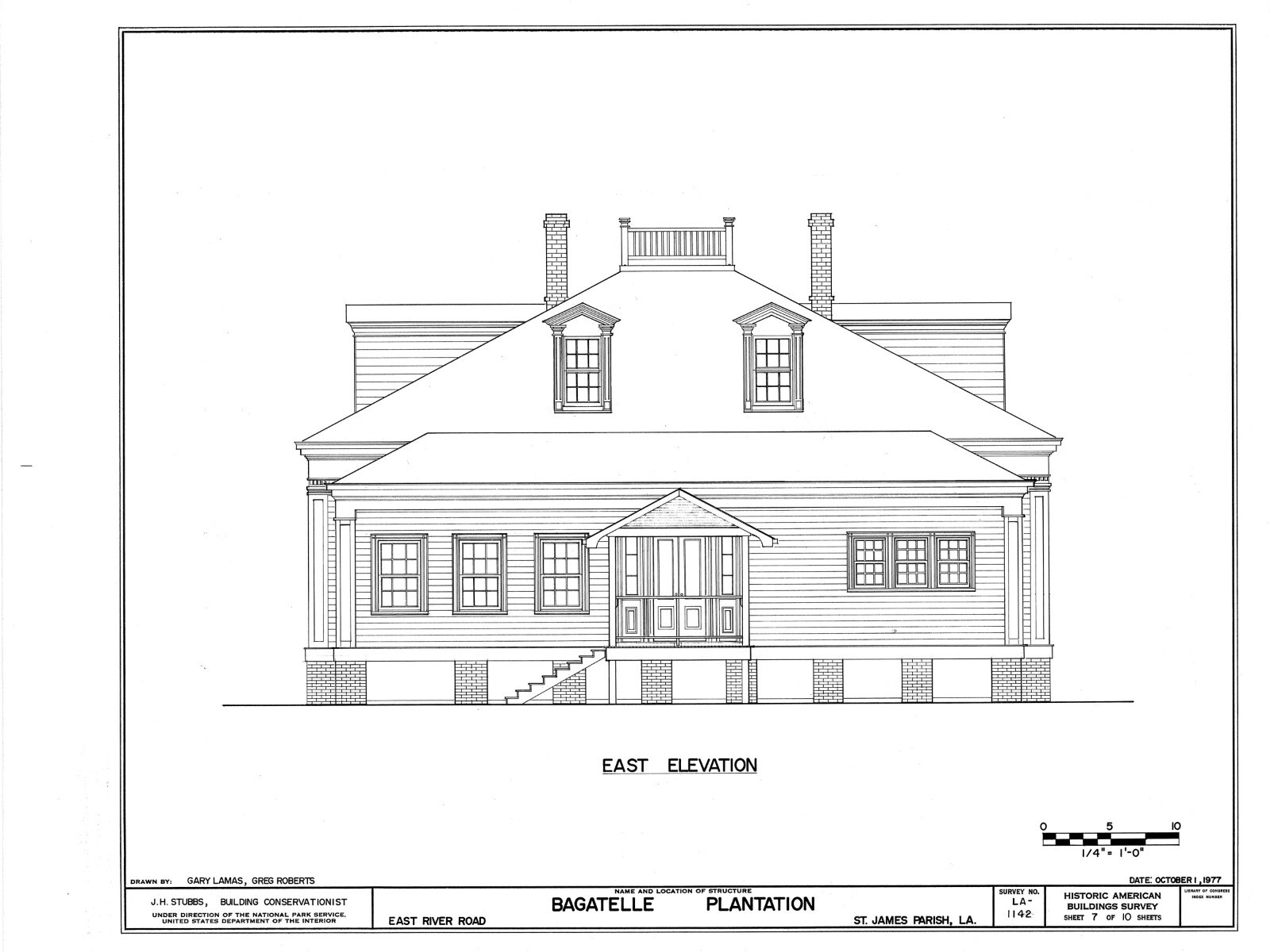 Single-story Southern Style Elegant Home, Beautiful Porch, Architectural Plans