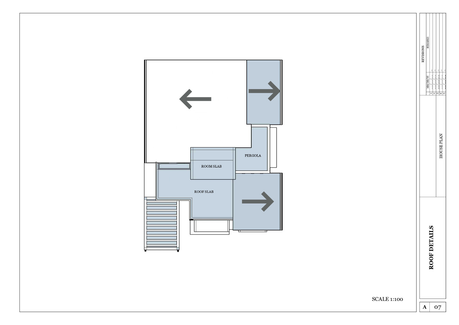 Modern House Plan/4 Bedroom, BR & Kitchen Drawing(44’x34’) with CAD file & PDF