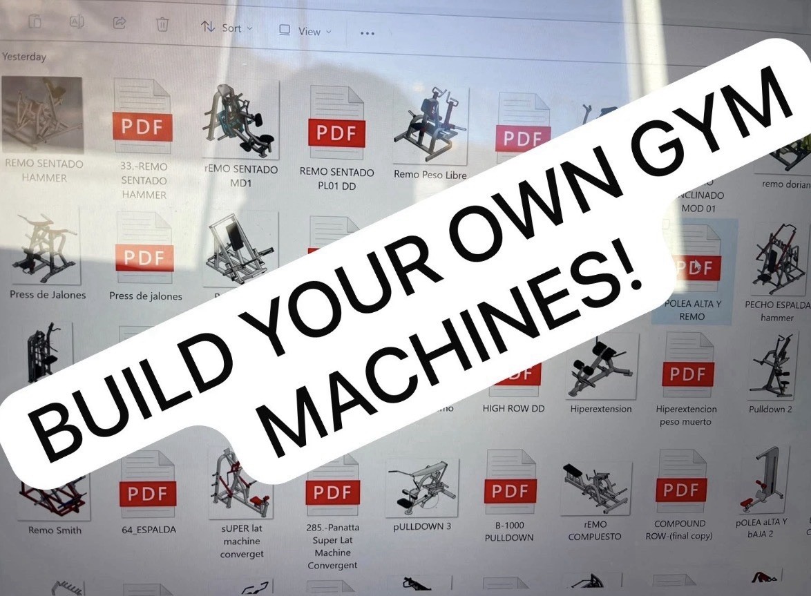 Ultimate Gym Machine Construction Plans- PACK -DIY PDF-Build Your Own Equipment