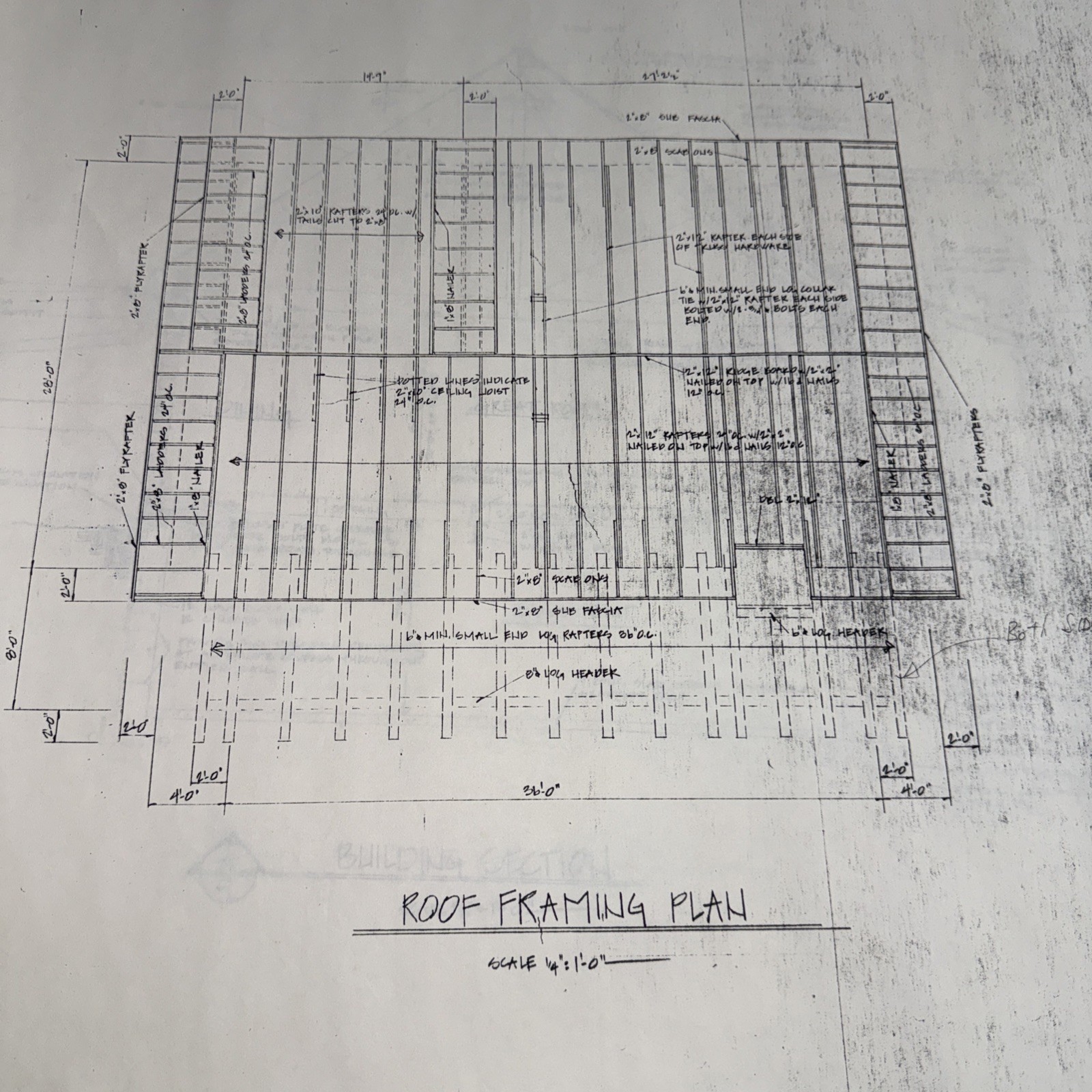 Vintage LOG HOME 44’x28’ w/Loft House Complete Set Of Blueprints Builder Plans
