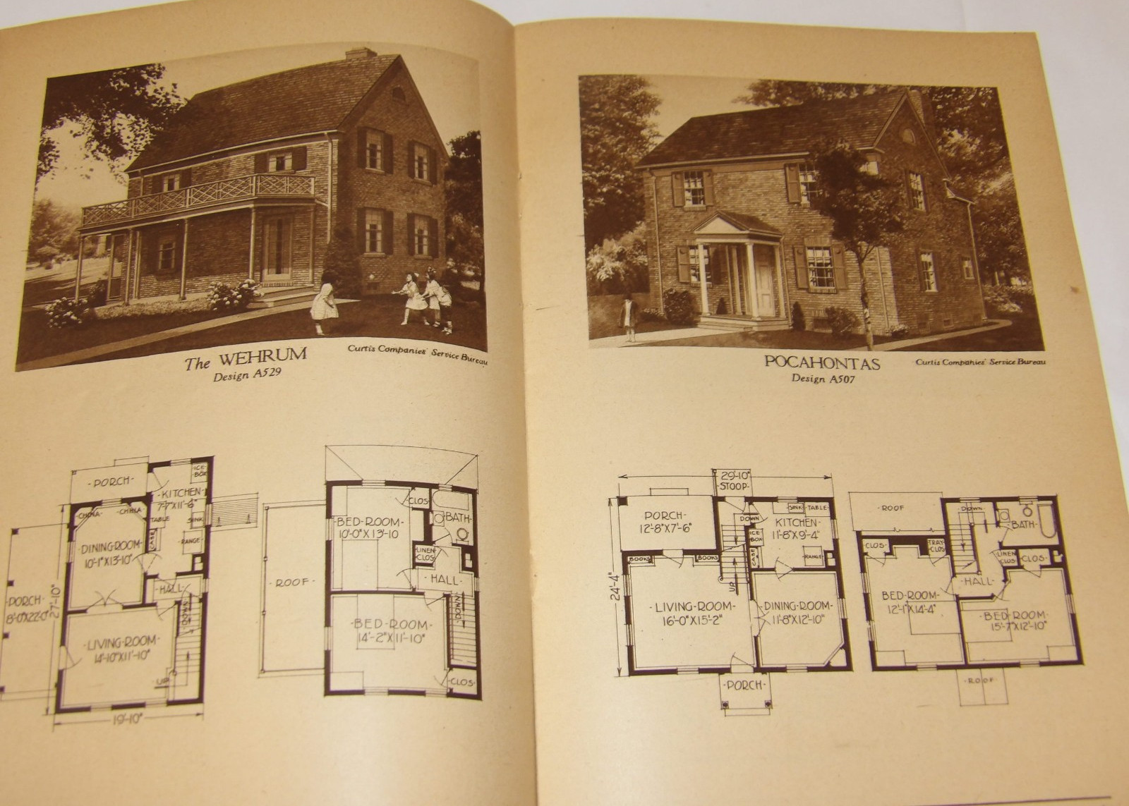VTG 1924 ’62 BRICK HOMES YOU CAN AFFORD’ CATALOG OF HOUSE PLANS! PHOTOS/LAYOUTS!