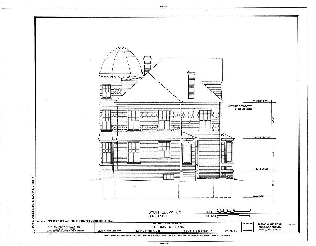 Victorian Queen Anne Style architectural home, tower, porches PRINTED PLANS