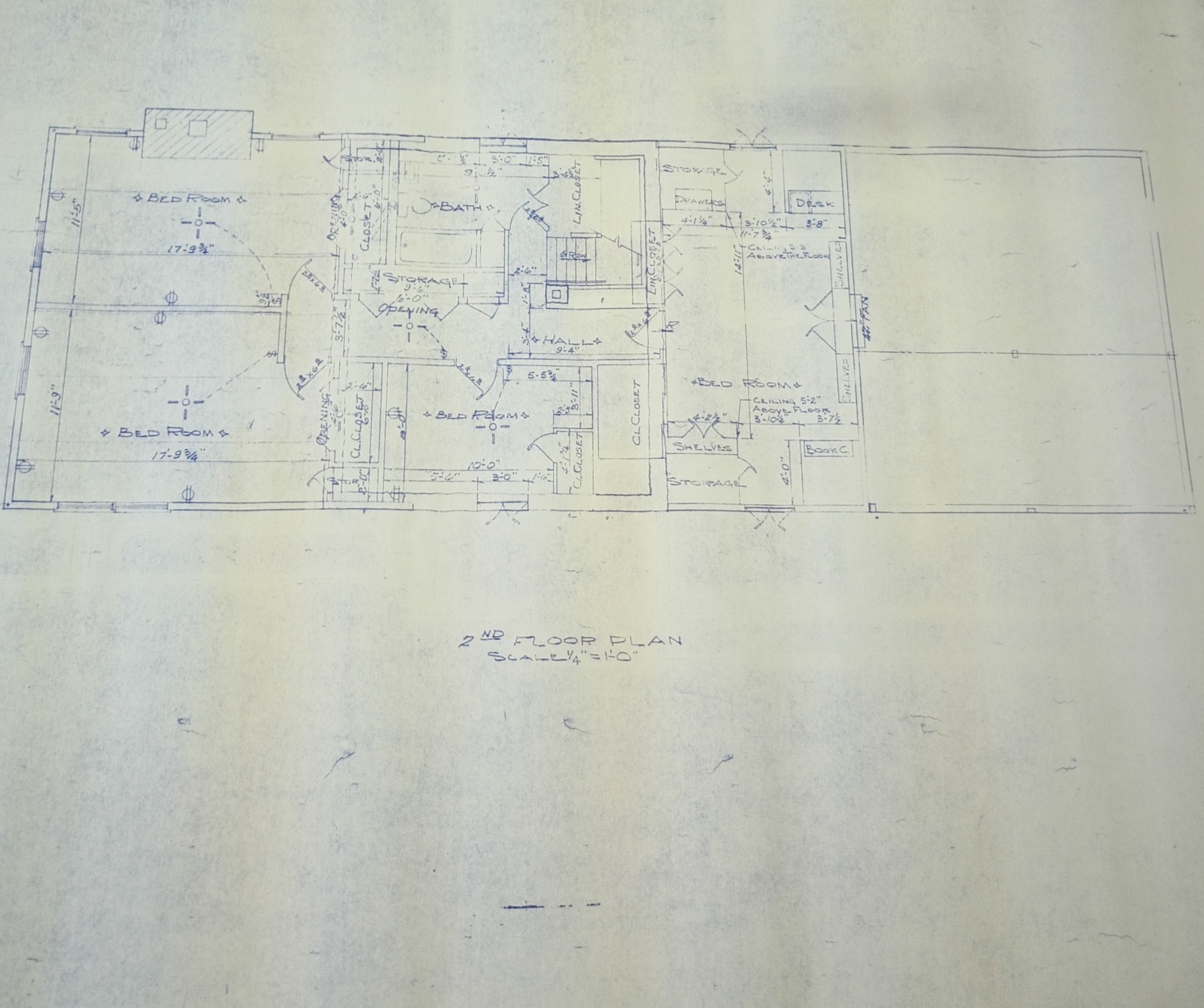 Vtg 1964 Mid Century Modern House Blueprints Professional Owner Architect 1964