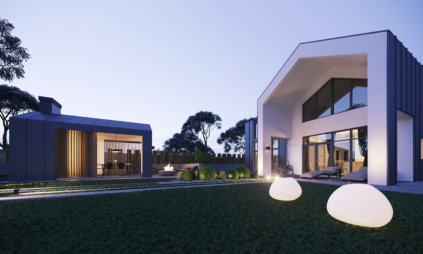 Modern House Plan Building Plans Blueprints 217m 2,336ft + interior design CAD