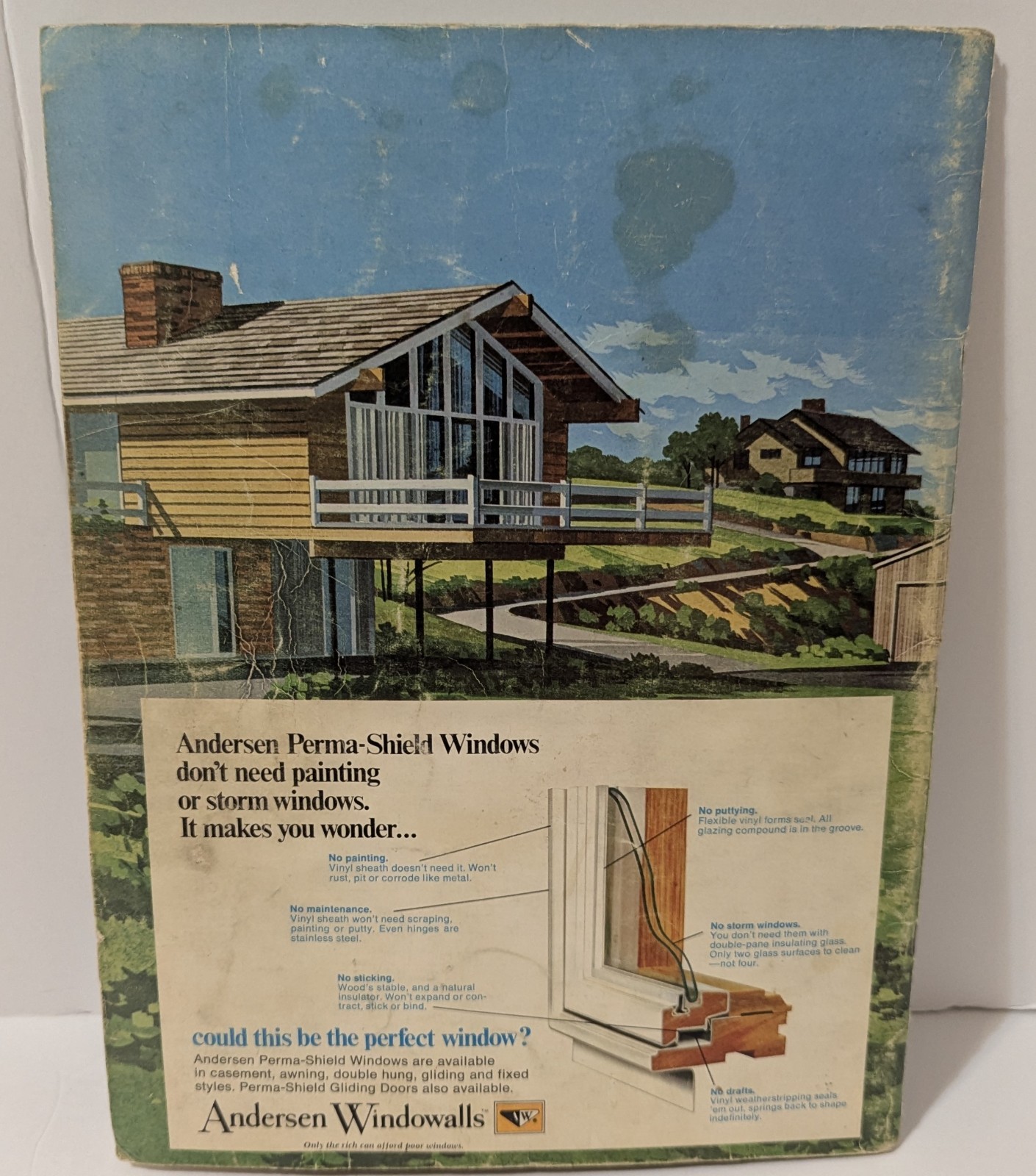 VTG 100 Multi-Level Hillside Home Plans Design Catalog Blueprints 1972 MCM