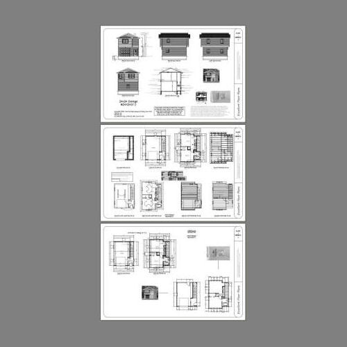 20×24 1-Car Garage — 888 sq ft — PDF Floor Plan — Model 11