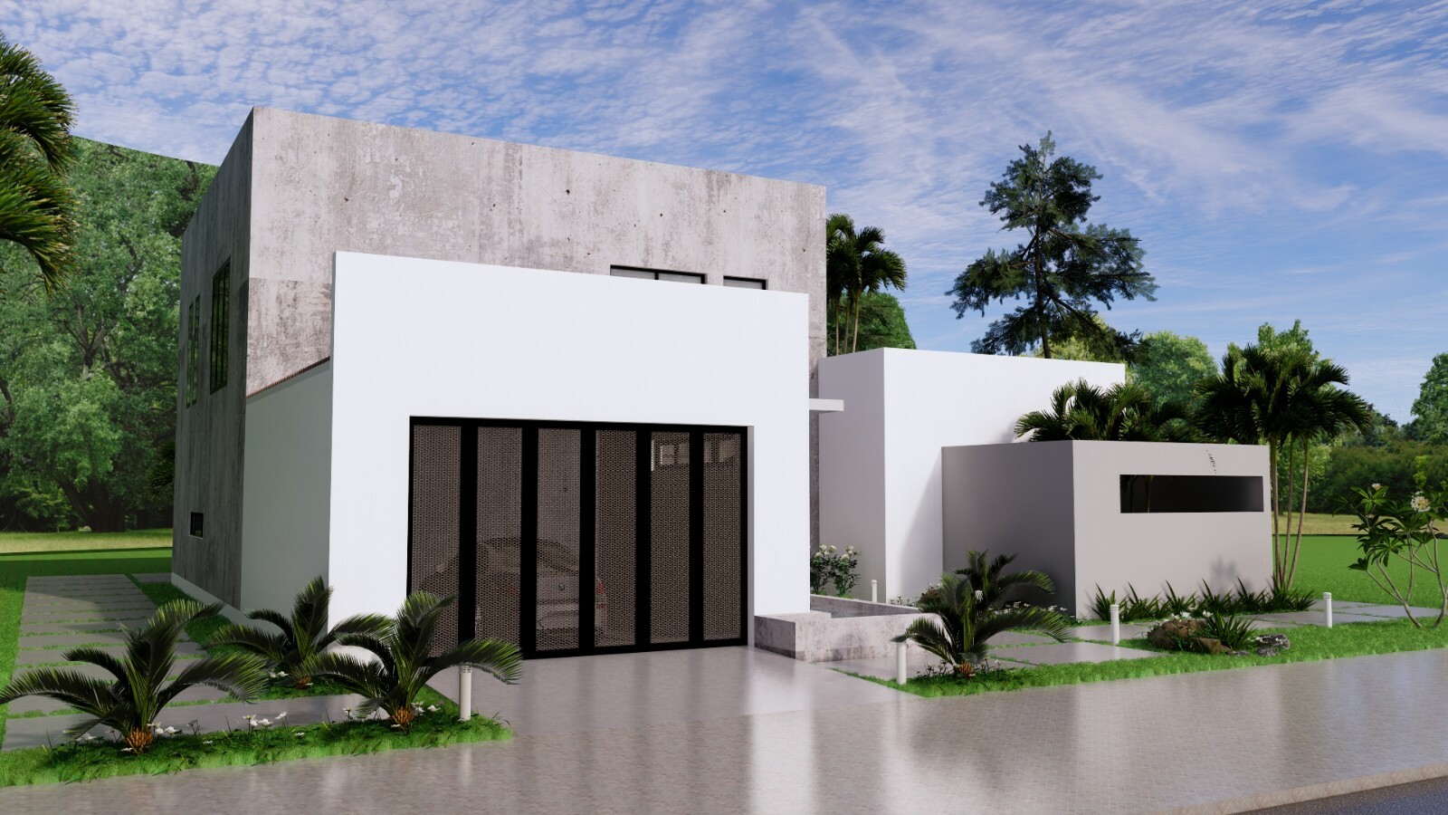 Modern House Plan 16×18 Meter 54×59 Feet 3 Beds 3 Baths Full Plan (A4 Hard Copy)
