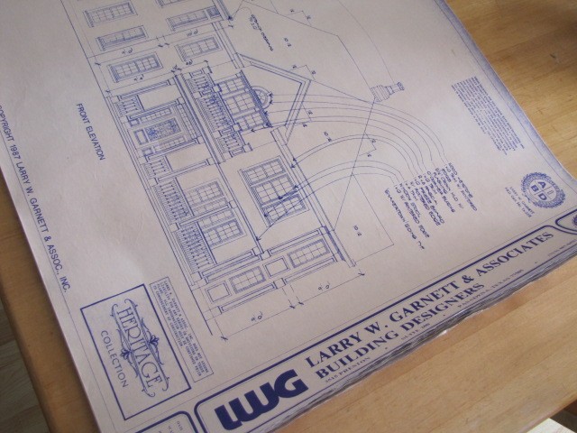 Original 1990 Stately VICTORIAN Style HOME DESIGN PLANS w/ 3 Car Garage & Apt.