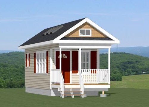 10×28 Tiny House — 476 sq ft — PDF Floor Plan — Model 4M