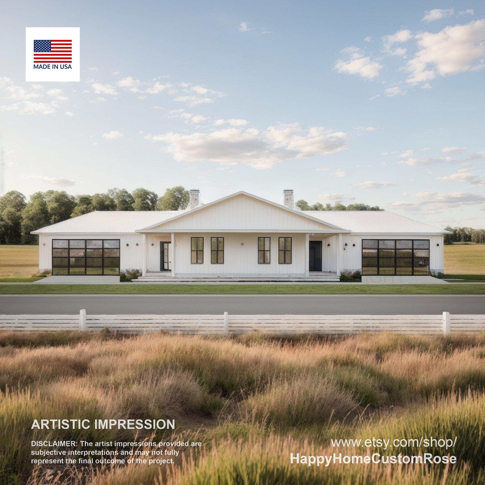 Hip Roof Duplex Investment Rental Plan – 2 Bed 2 bath – 1228 SF – Modern Spaciou