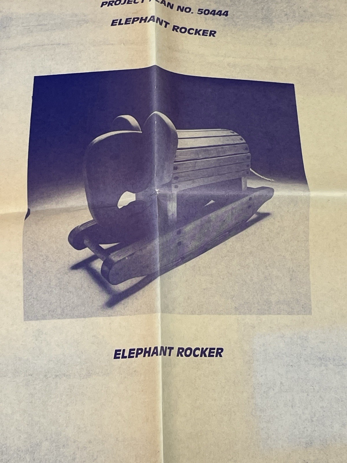 Better Homes & Gardens Project Plan No. 50444 Elephant Rocker